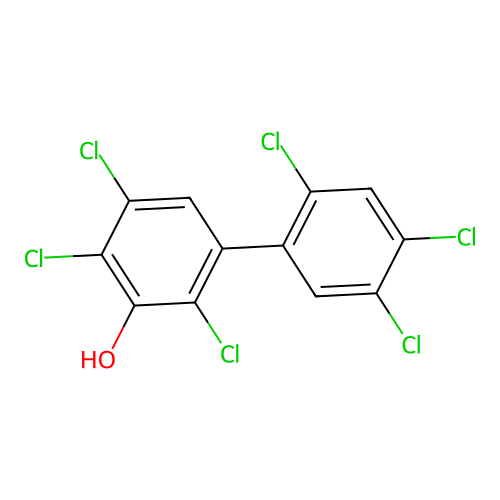 (1,1'-Biphenyl)-3-ol, 2,2',4,4',5,5'-hexachloro- structure