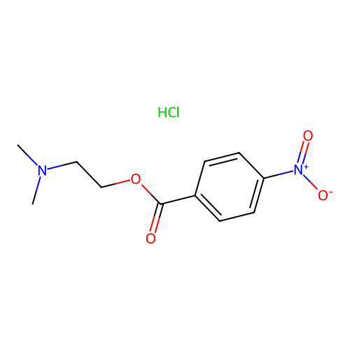 2-(Dimethylamino)ethyl 4-nitrobenzoate hydrochloride structure