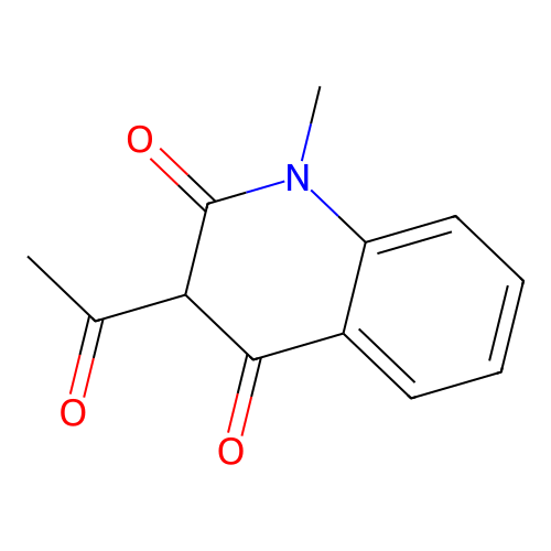 3-Acetyl-1-methyl-2,4(1H,3H)-quinolinedione structure