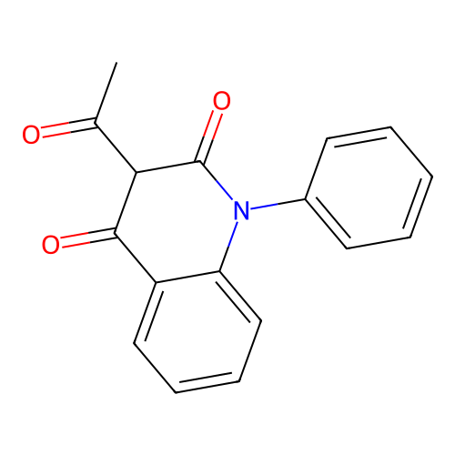 3-Acetyl-1-phenylquinoline-2,4-dione structure