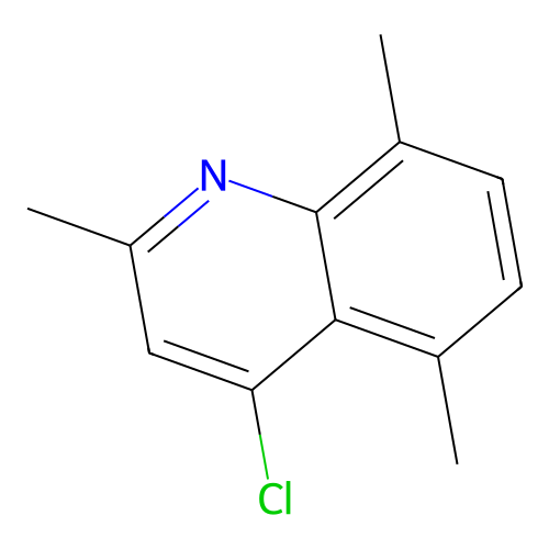 4-Chloro-2,5,8-trimethylquinoline structure