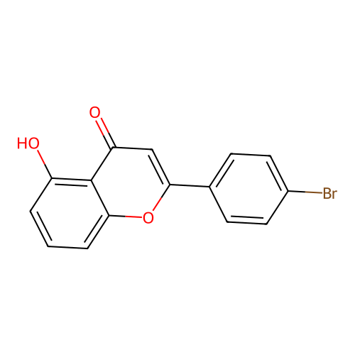 2-(4-Bromophenyl)-5-hydroxychromen-4-one structure