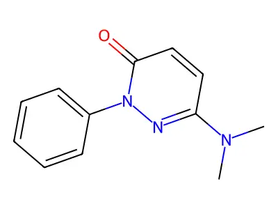 3(2H)-Pyridazinone, 6-(dimethylamino)-2-phenyl- structure