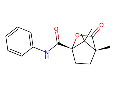 2-Oxabicyclo[2.2.1]heptane-1-carboxamide, 4,7,7-trimethyl-3-oxo-N-phenyl-, (1S)- structure