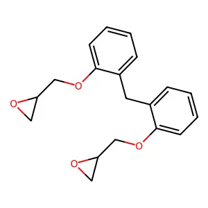 2,2'-[Methylenebis(2,1-phenyleneoxymethylene)]bis[oxirane] structure