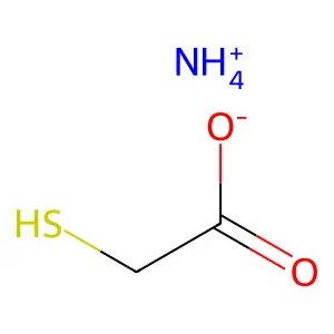 巯基乙酸铵 structure