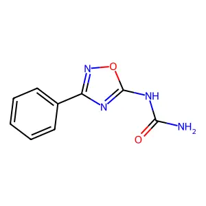 N-(3-Phenyl-1,2,4-oxadiazol-5-yl)urea structure