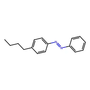 (E)-1-(4-butylphenyl)-2-phenyldiazene structure