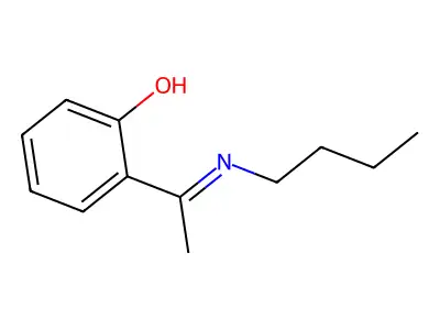 2-(1-Butyliminoethyl)phenol structure