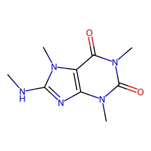 8-Methylaminocaffeine structure