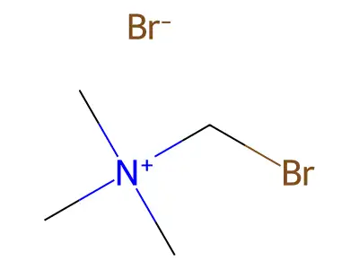 Bromomethyl(trimethyl)azanium structure