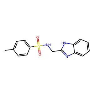N-(1H-benzimidazol-2-ylmethyl)-4-methylbenzenesulfonamide structure