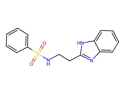 N-[2-(1H-Benzoimidazol-2-yl)-ethyl]-benzenesulfonamide structure