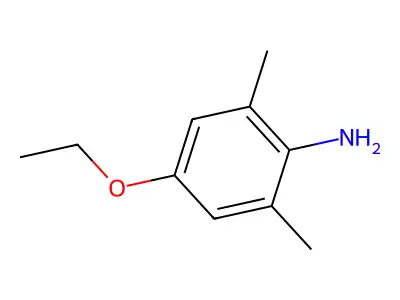 2,6-Xylidine, 4-ethoxy- structure
