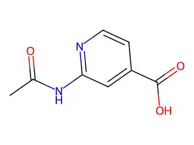2-Acetamidopyridine-4-carboxylic acid structure