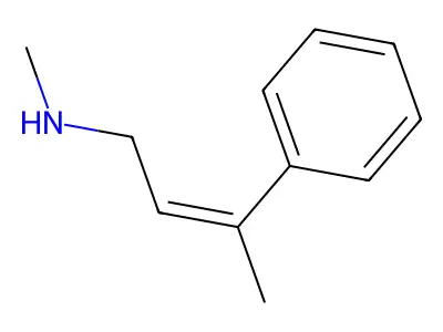 N-甲基-3-苯基丁-2-烯-1-胺 structure