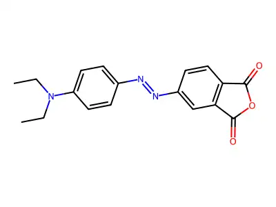 5-{[4-(Diethylamino)phenyl]diazenyl}isobenzofuran-1,3-dione structure