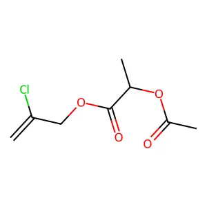 2-Chloroprop-2-en-1-yl 2-(acetyloxy)propanoate structure