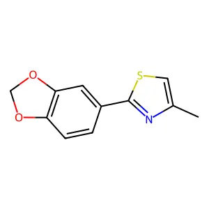 2-(1,3-Benzodioxol-5-yl)-4-methyl-1,3-thiazole structure
