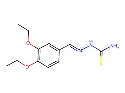 [(3,4-Diethoxyphenyl)methylideneamino]thiourea structure