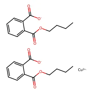 1,2-Benzenedicarboxylic acid, 1-butyl ester, copper(2+) salt (2:1) structure