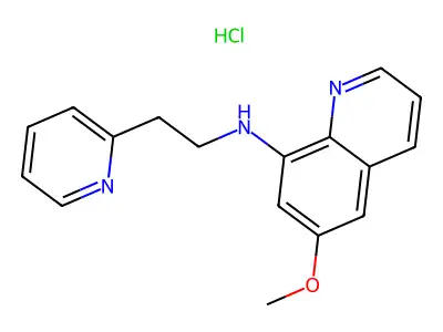 6-Methoxy-N-[2-(2-pyridinyl)ethyl]-8-quinolinamine structure