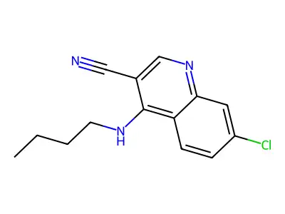 4-(Butylamino)-7-chloroquinoline-3-carbonitrile structure