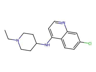 7-Chloro-n-(1-ethylpiperidin-4-yl)quinolin-4-amine structure