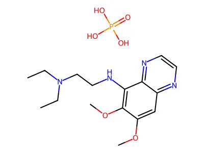 N-(6,7-dimethoxyquinoxalin-5-yl)-N',N'-diethyl-ethane-1,2-diamine structure