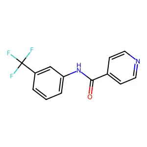 N-[3-(trifluoromethyl)phenyl]pyridine-4-carboxamide structure
