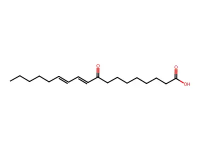 9-Oxooctadeca-10,12-dienoic acid structure