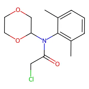 2-Chloro-N-(2,6-dimethylphenyl)-N-(1,4-dioxan-2-yl)acetamide structure