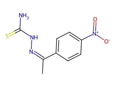 2-[1-(4-Nitrophenyl)ethylidene]hydrazinecarbothioamide structure