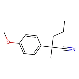 2-(4-Methoxyphenyl)-2-methylpentanenitrile structure