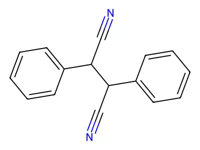 2,3-Diphenylbutanedinitrile structure