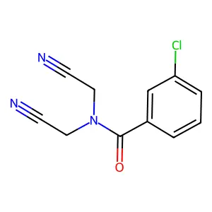 3-Chloro-N,N-bis(cyanomethyl)benzamide structure
