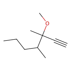3-Methoxy-3,4-dimethyl-1-heptyne structure