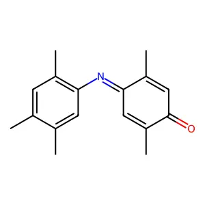 2,5-Cyclohexadien-1-one, 2,5-dimethyl-4-[(2,4,5-trimethylphenyl)imino]- structure