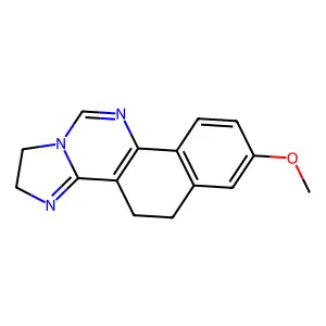 7-methoxy-1,2,4,5-tetrahydro-benzo[h]imidazo[1,2-c]quinazoli structure
