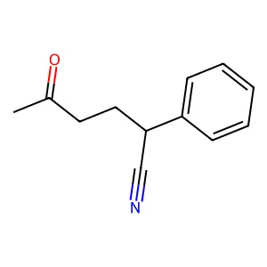 5-Oxo-2-phenylhexanenitrile structure