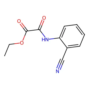 Ethyl [(2-cyanophenyl)amino](oxo)acetate structure