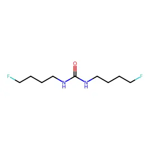 N,N'-Bis(4-fluorobutyl)urea structure