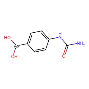 [4-(Carbamoylamino)phenyl]arsonous acid structure
