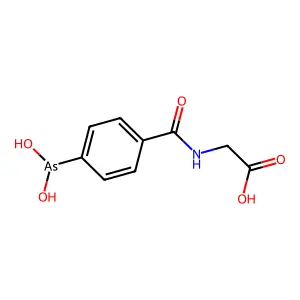 对-(二羟基胂基)马尿酸 structure