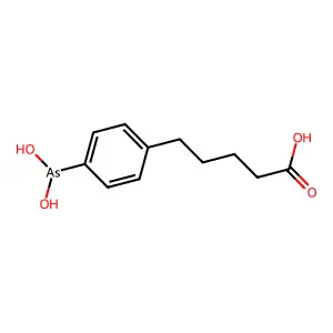 5-[4-(二羟基胂基)苯基]戊酸 structure