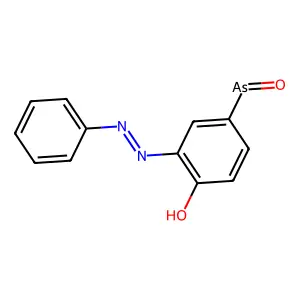 (6Z)-4-arsoroso-6-(phenylhydrazinylidene)cyclohexa-2,4-dien- structure