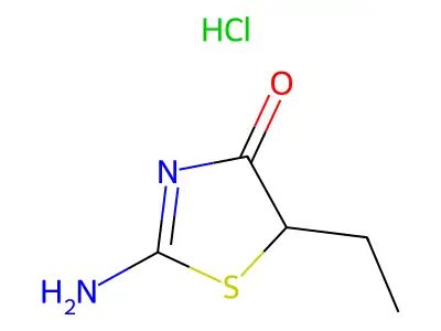 2-Amino-5-ethyl-1,3-thiazol-4-one structure
