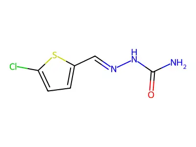 [(5-Chlorothiophen-2-yl)methylideneamino]urea structure