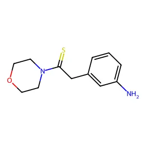 2-(3-Aminophenyl)-1-morpholin-4-ylethanethione structure