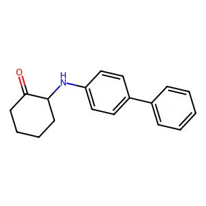 2-(Biphenyl-4-ylamino)cyclohexanone structure